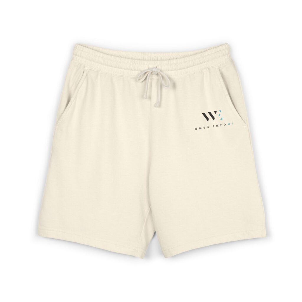 Lightweight Fleece Sweat Shorts — Minimal Logo Casual Lounge Shorts