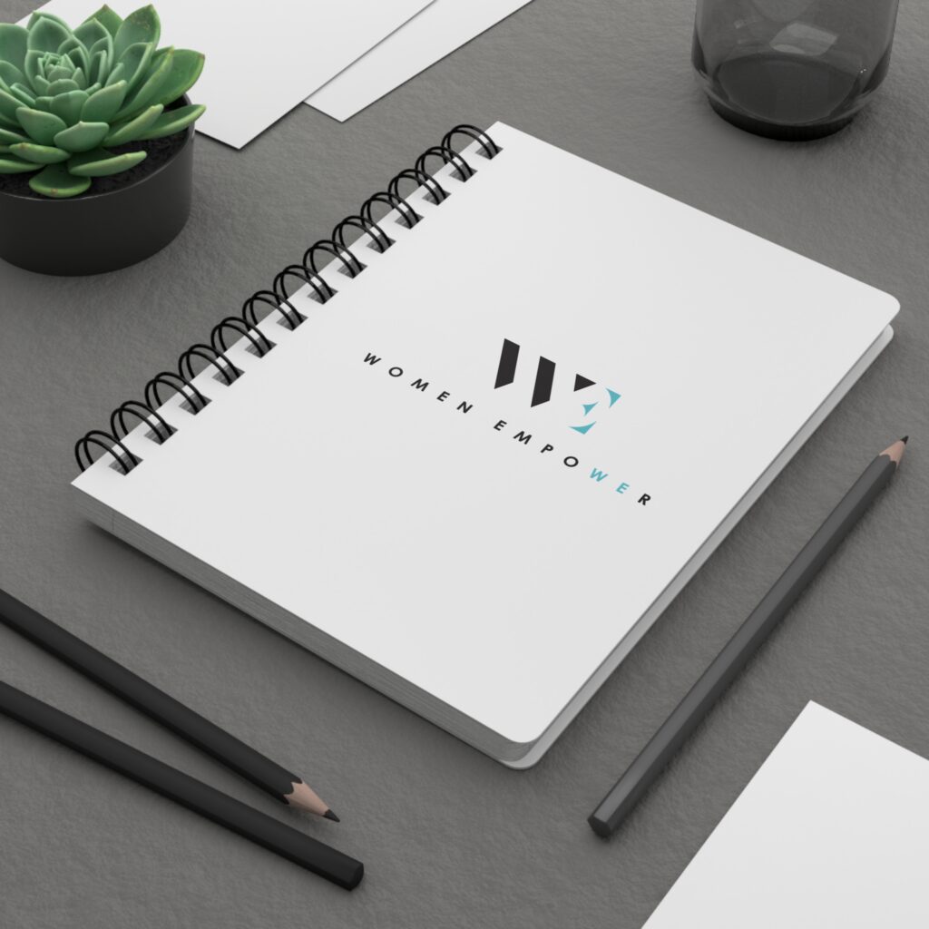 Women Empower Spiral Journal — Minimalist 'Women Empower' Notebook for Notes & Planning
