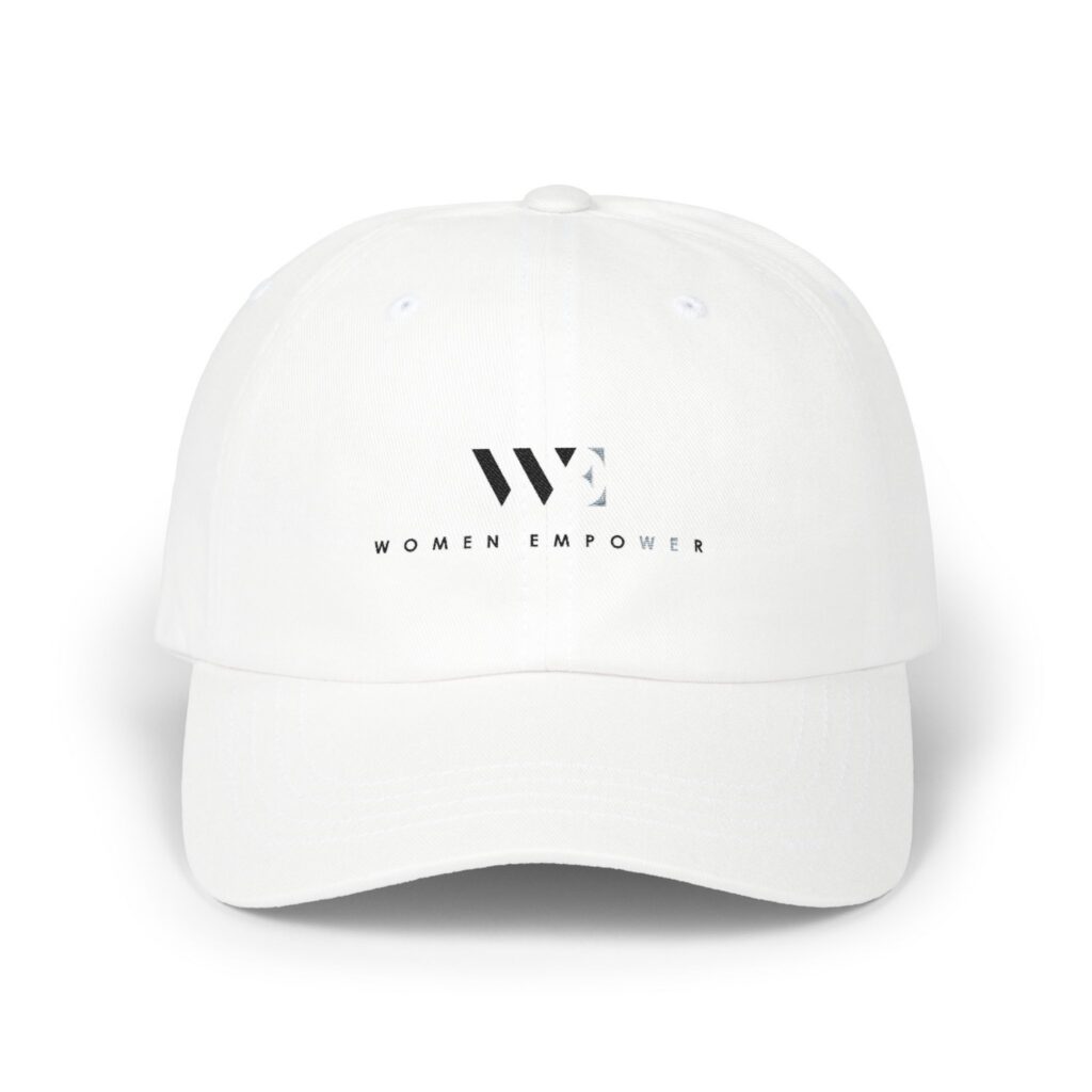 Women Empower Classic White Embroidered Baseball Hat