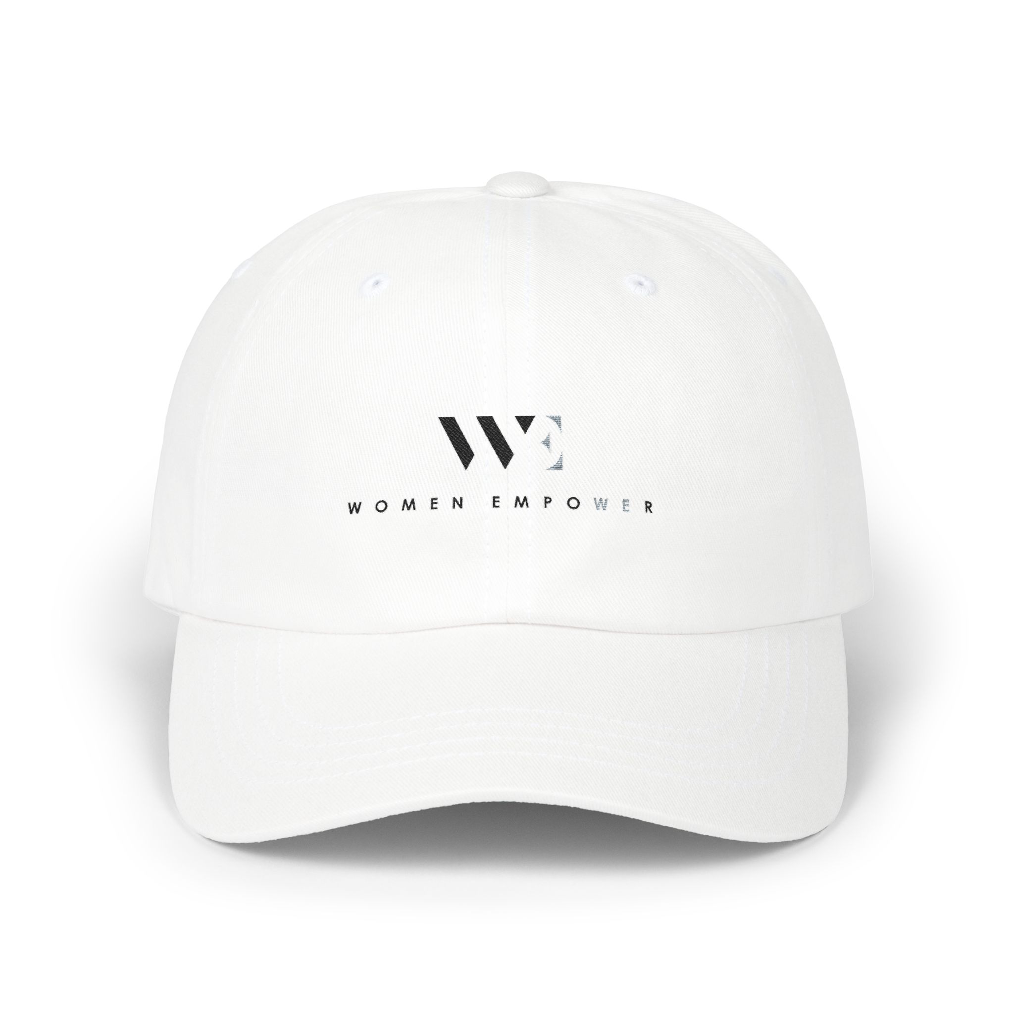 Women Empower Classic White Embroidered Baseball Hat