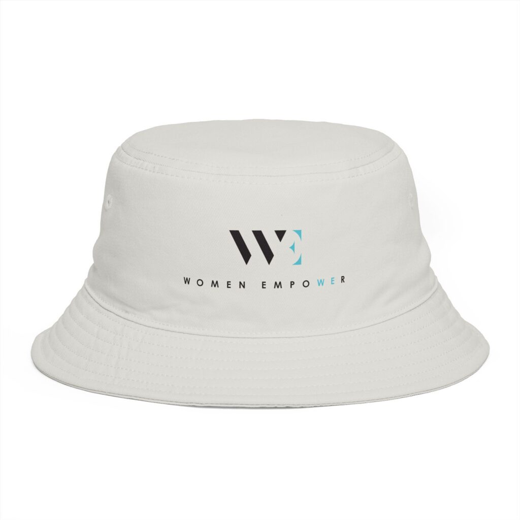 Women Empower Bucket Hat — Light Colored WE Logo Sun Hat