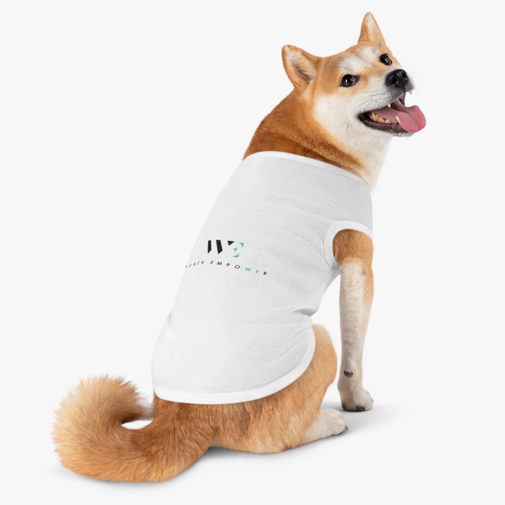 Women Empower Pet Tank Top - 'WE' Logo Dog Shirt