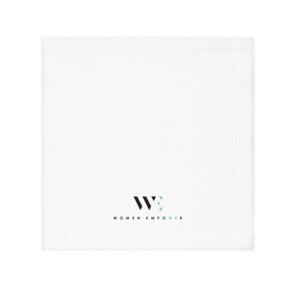 Women Empower Face Towel — Minimal Logo Cotton Hand Towel