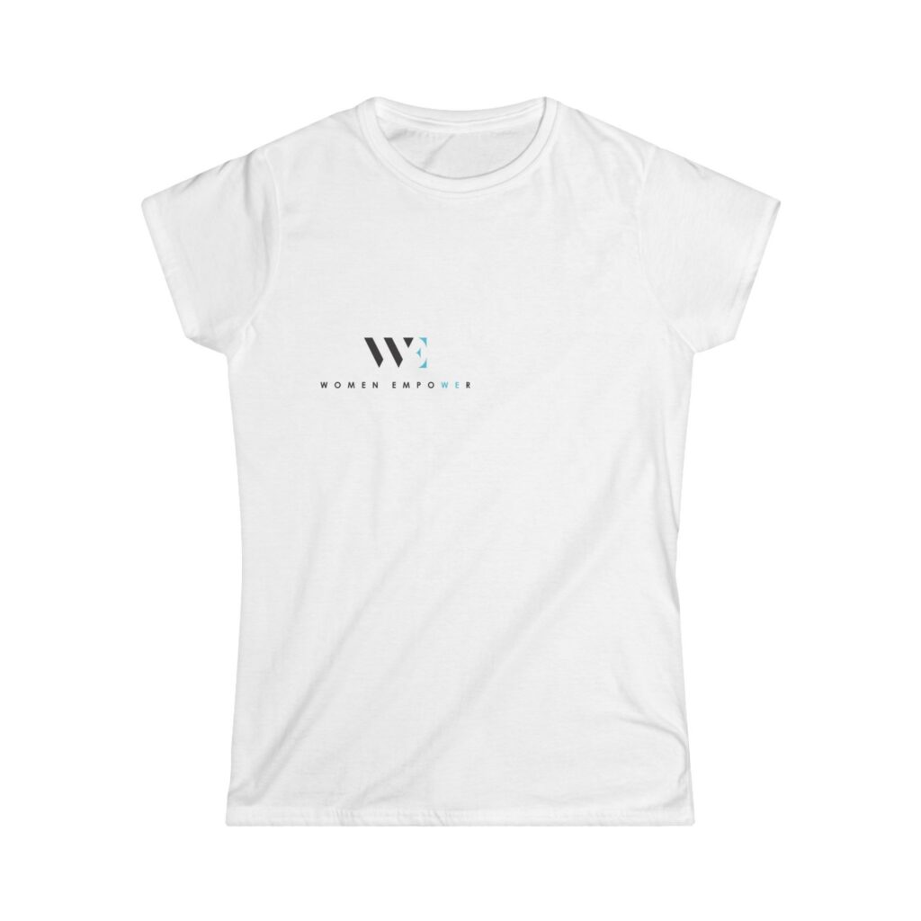 WE Rise Together Women's Tee - Minimal Logo Empowerment Shirt